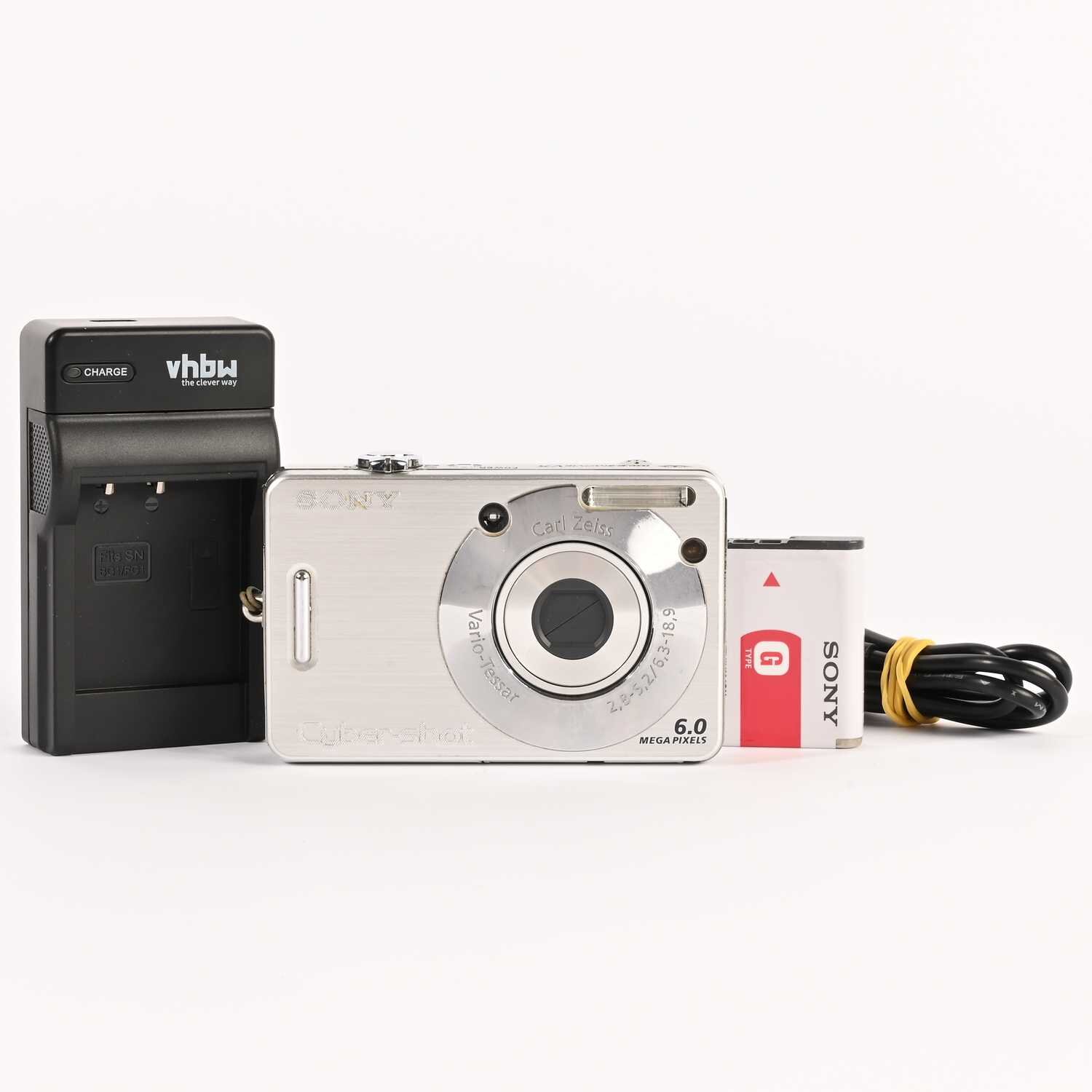 Sony Cyber-shot DSC-W50 Digitalkamera 6.0MP Carl Zeiss 3x Optical Zoom