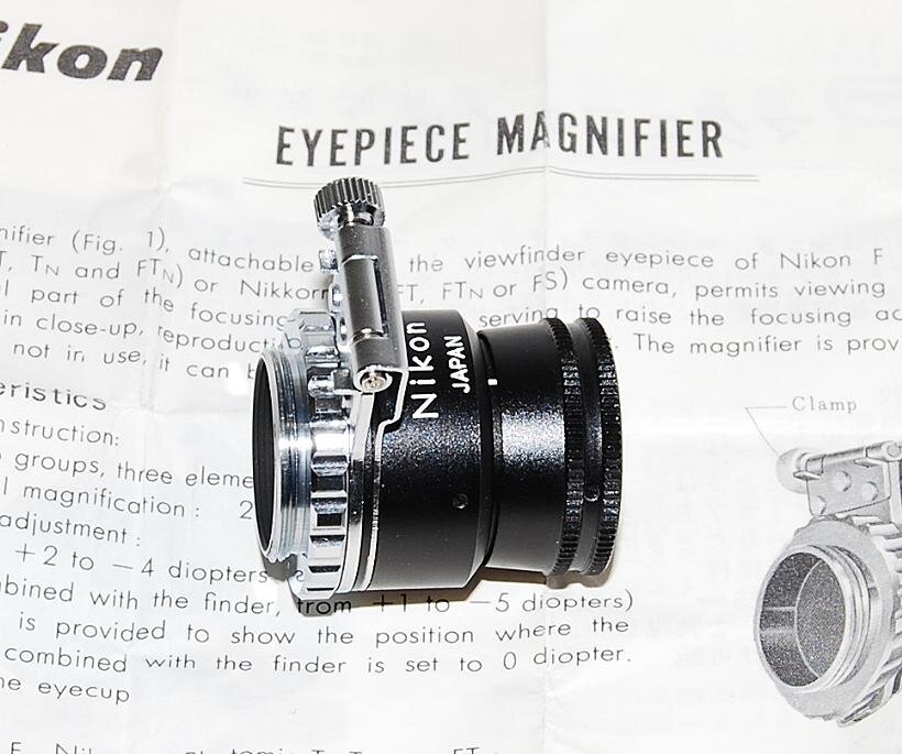 Nikon F eyepiece magnifier