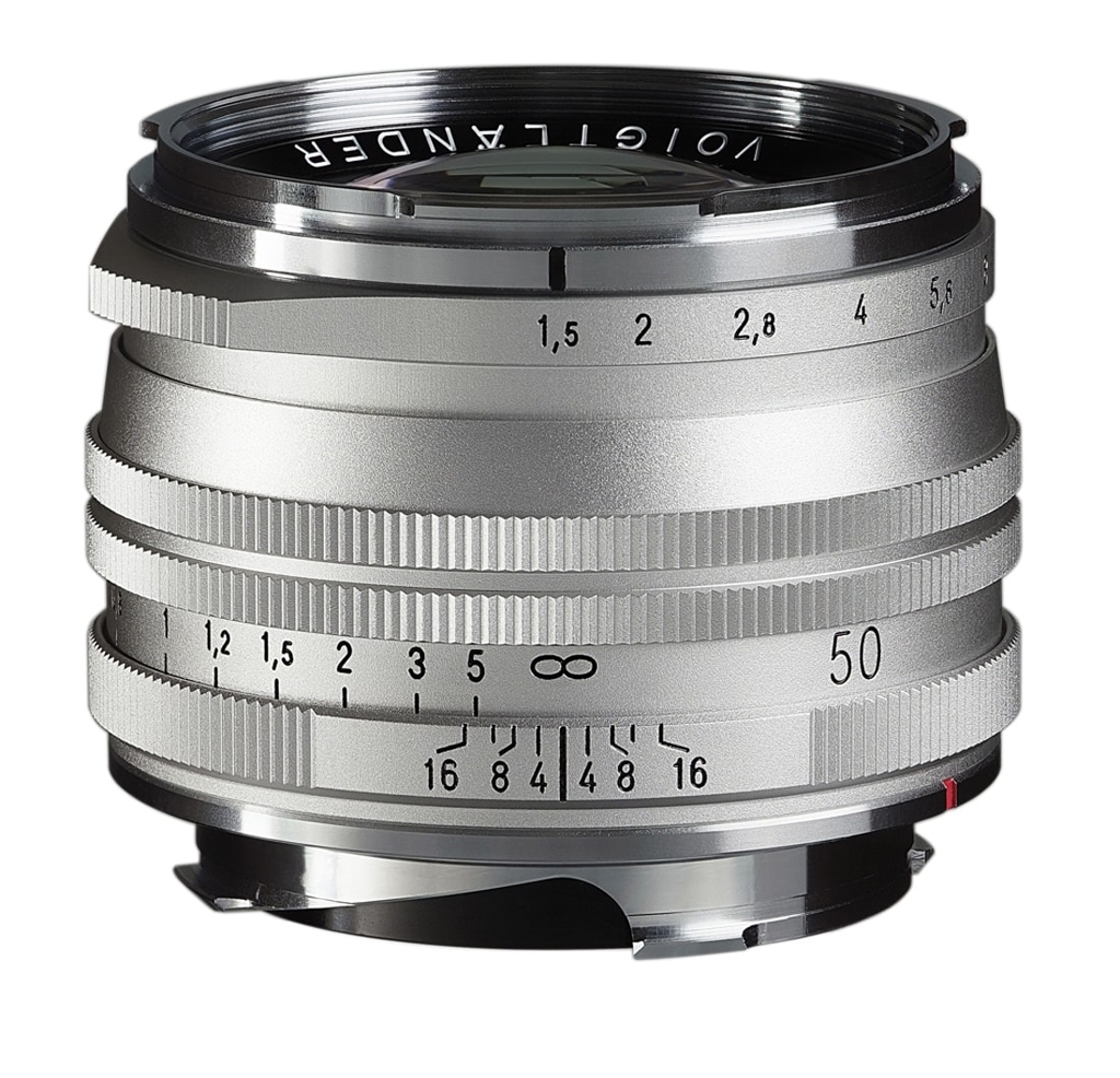 Voigtländer VM 50mm 1:1,5 Nokton M.C. asphärisch Leica M silber