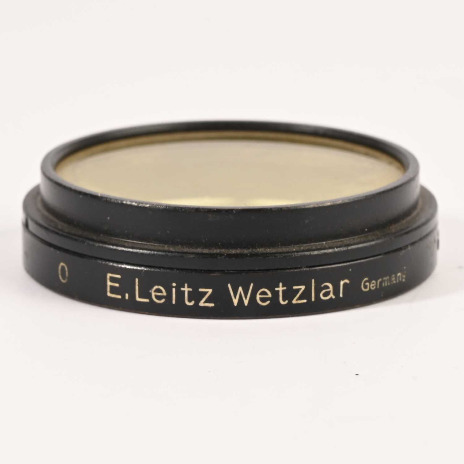 Leica E.Leitz Wetzlar 0 gelb Filter Linsenfilter