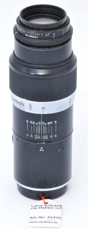 Leica Schraub 1:4,5/13,5 cm Hektor schwarz M39