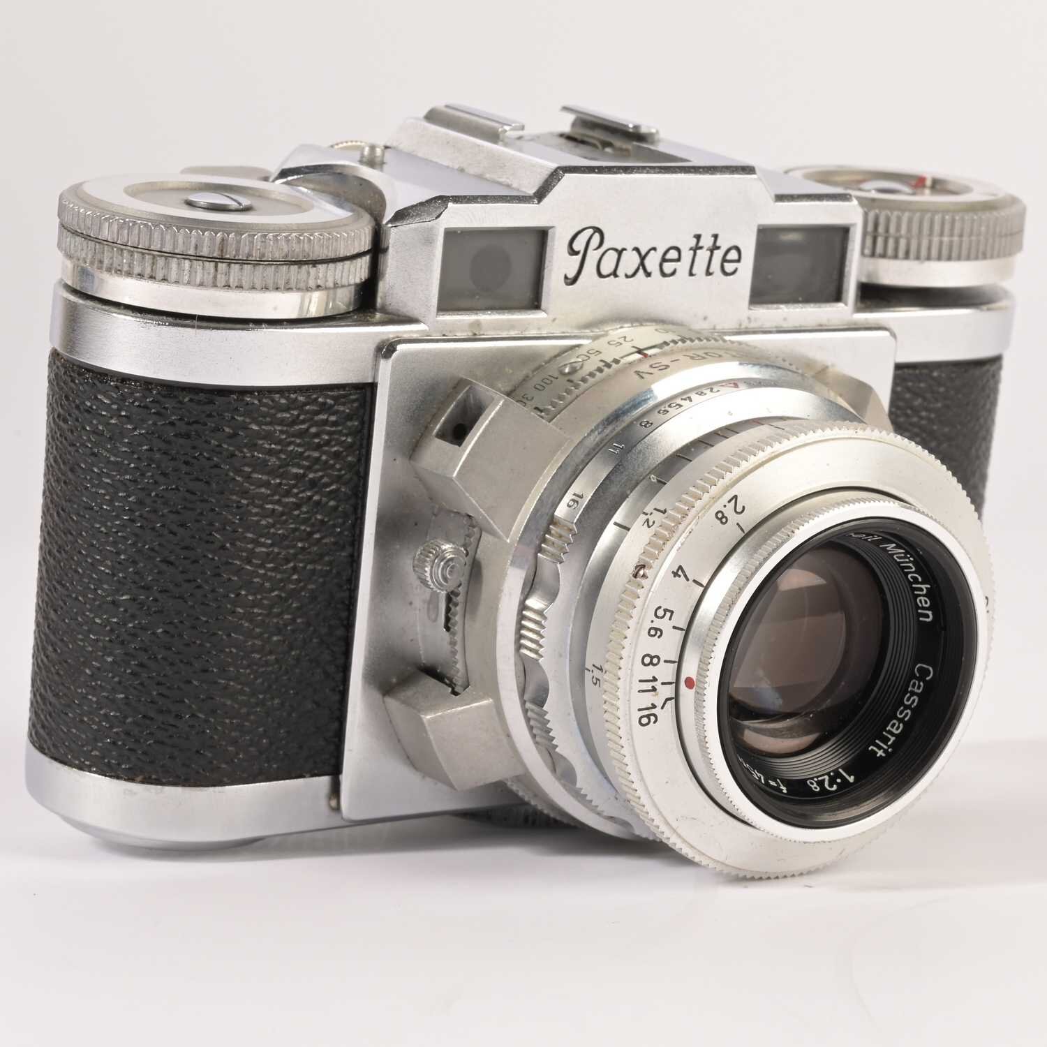 Braun Paxette IIM  Steinheil München Cassarit  1:2.8 45mm  Prontor SVS 35mm notttested