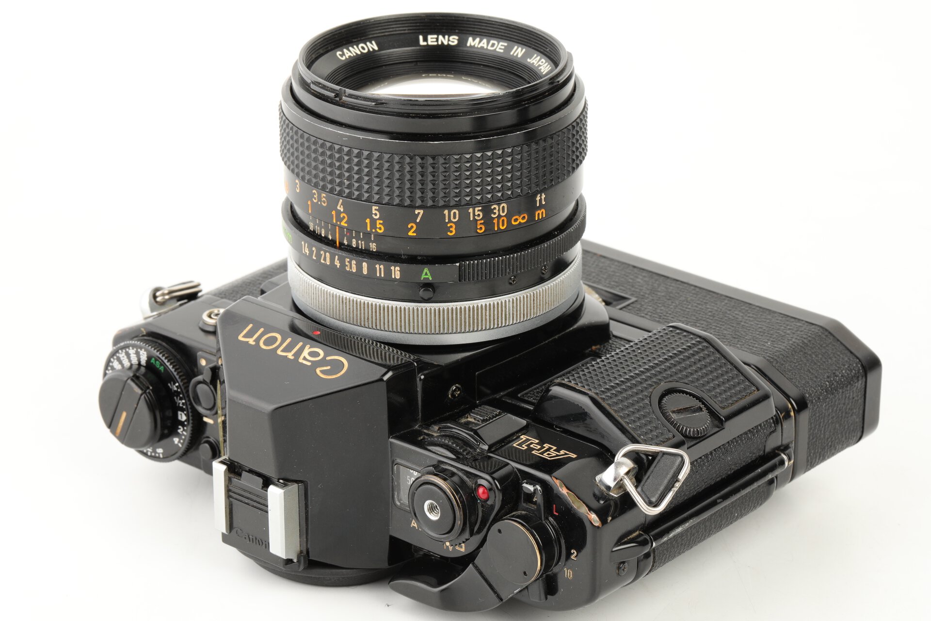 Canon A-1 + FD 50mm 1,4 S.S.C. + Power Winder A