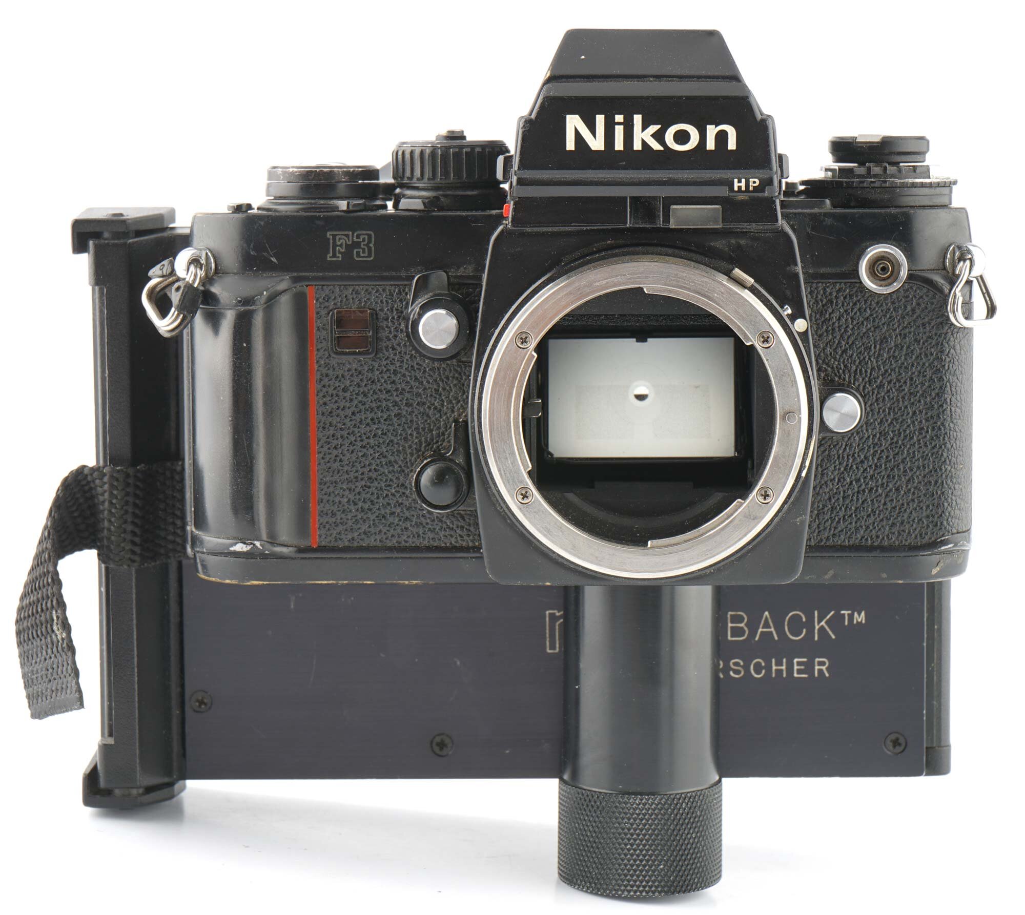 Nikon F3 HP Gehäuse + NPC Proback Polaroid Rückwand