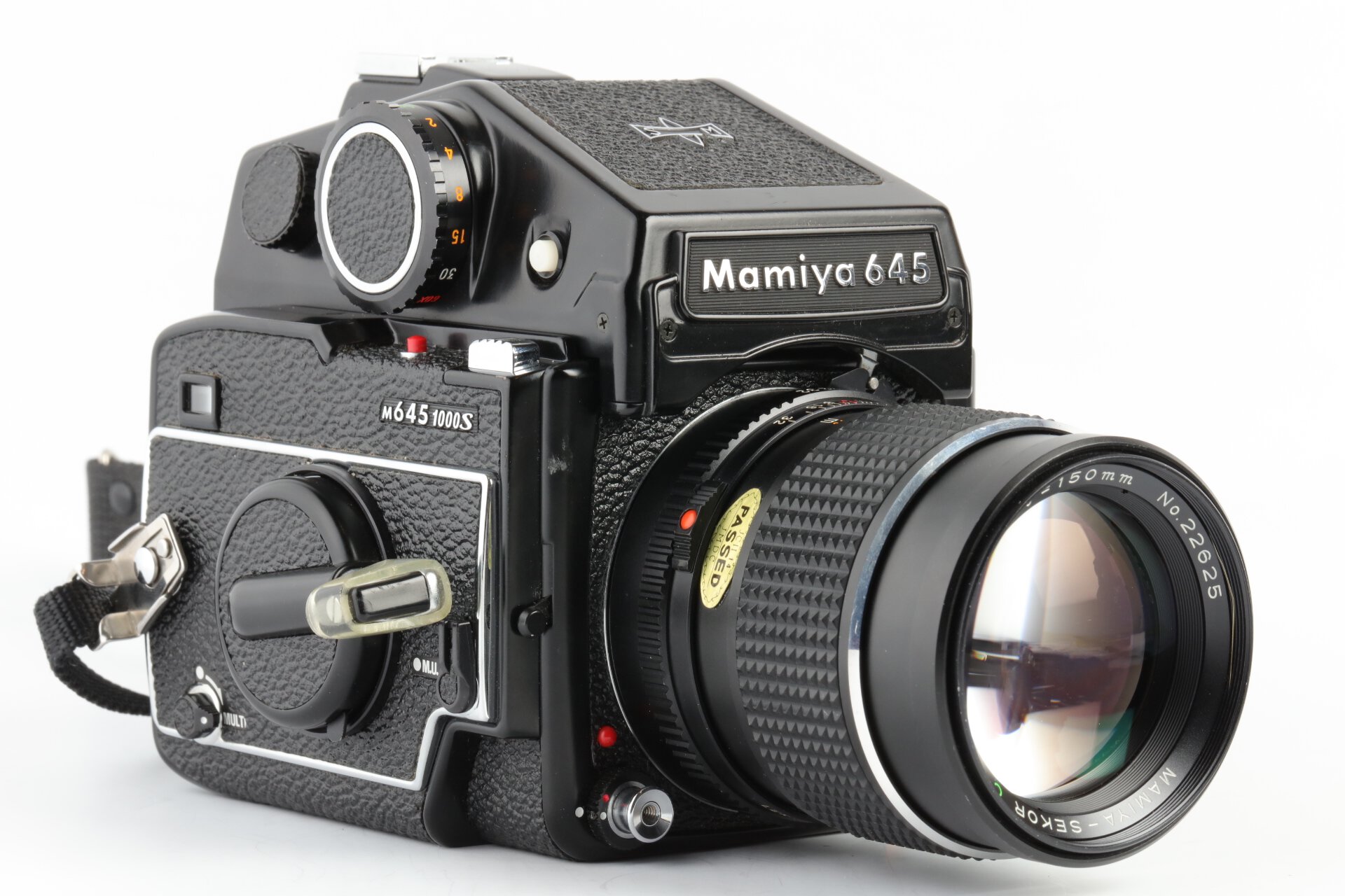 Mamiya M645 100s + Sekor C 3,5/150mm + Prismensucher