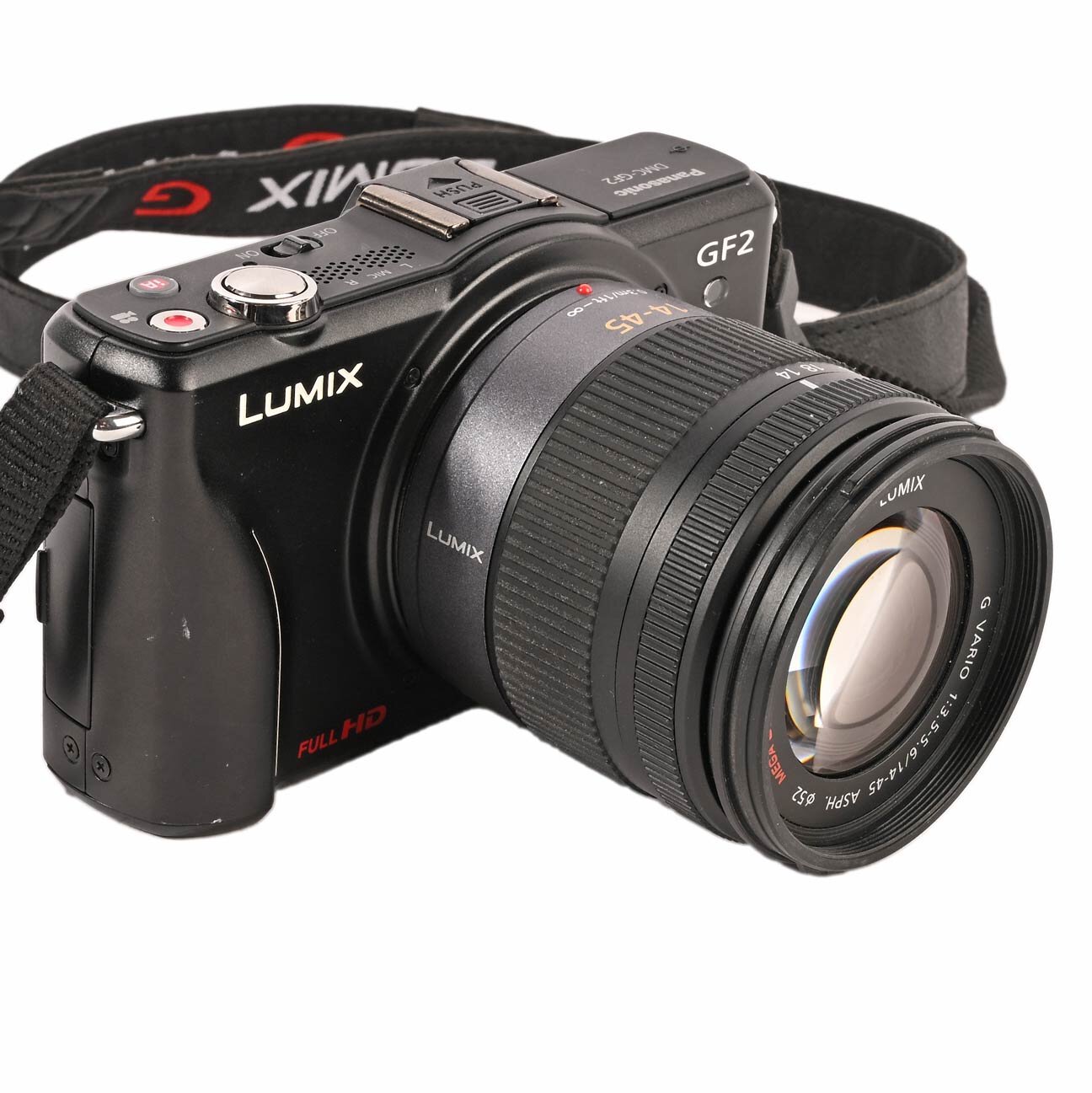 Panasonic LUMIX DMC-GF2K 12.1MP Digitalkamera schwarz