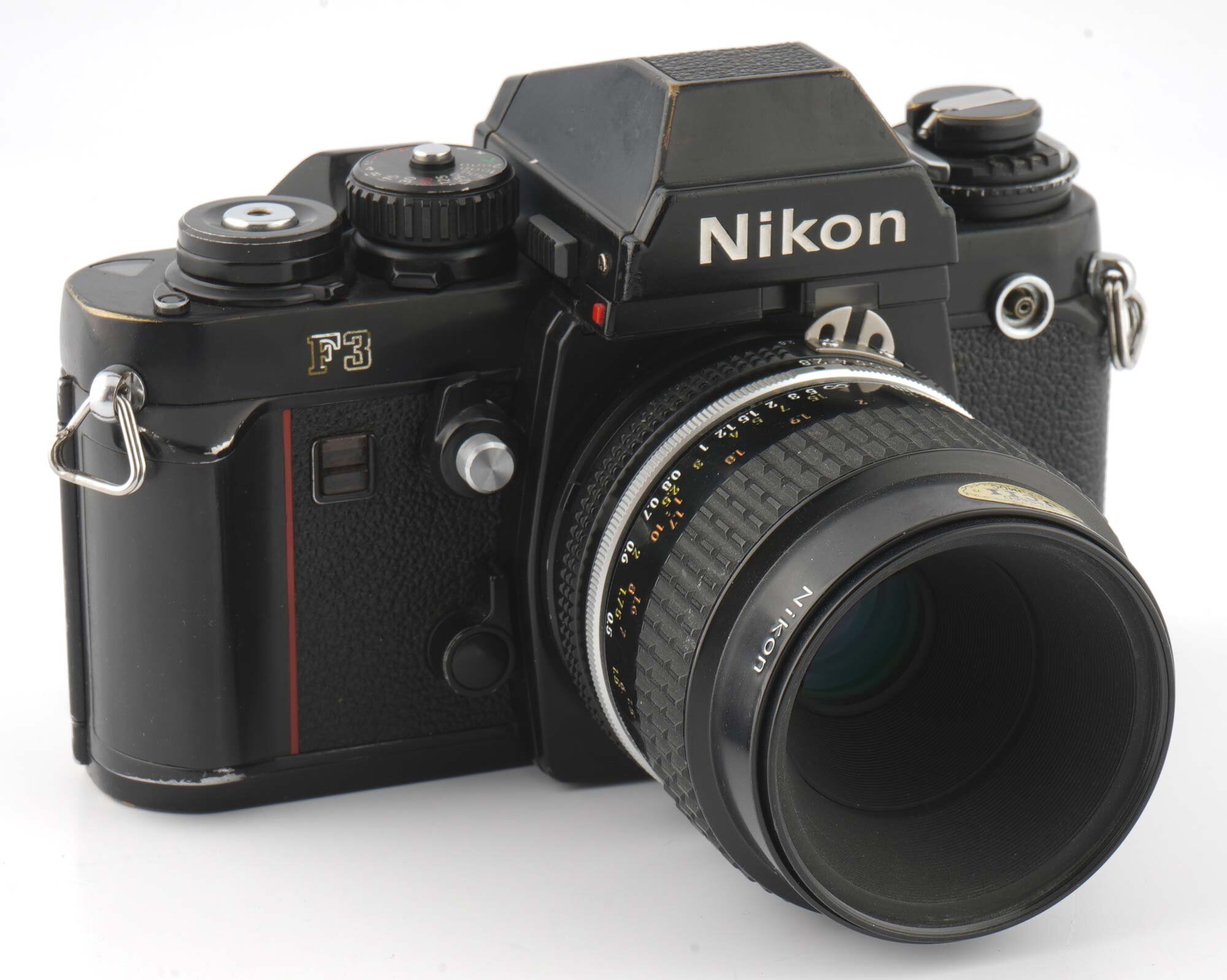 Nikon F3 mit 55mm 2,8 Micro-Nikkor