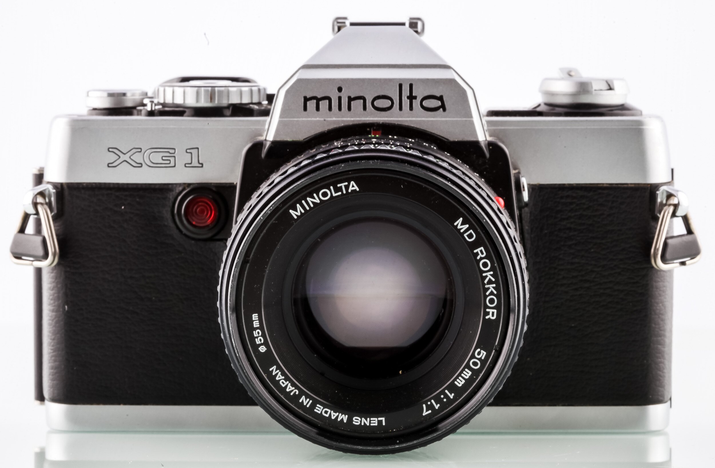Minolta XG 1 mit MD Rokkor 50mm F1.,7 - 35mm Filmkamera