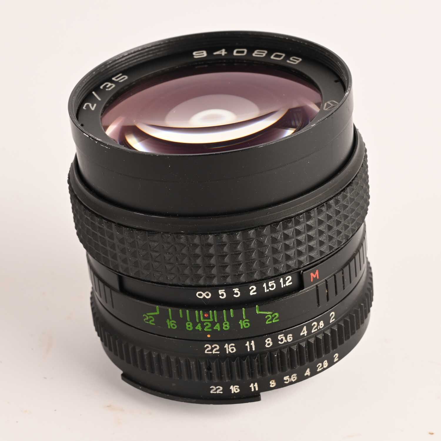 Nikon Kiev Objektiv MC MIR-24H 35mm f/2 Objektiv für Nikon F AI Mount