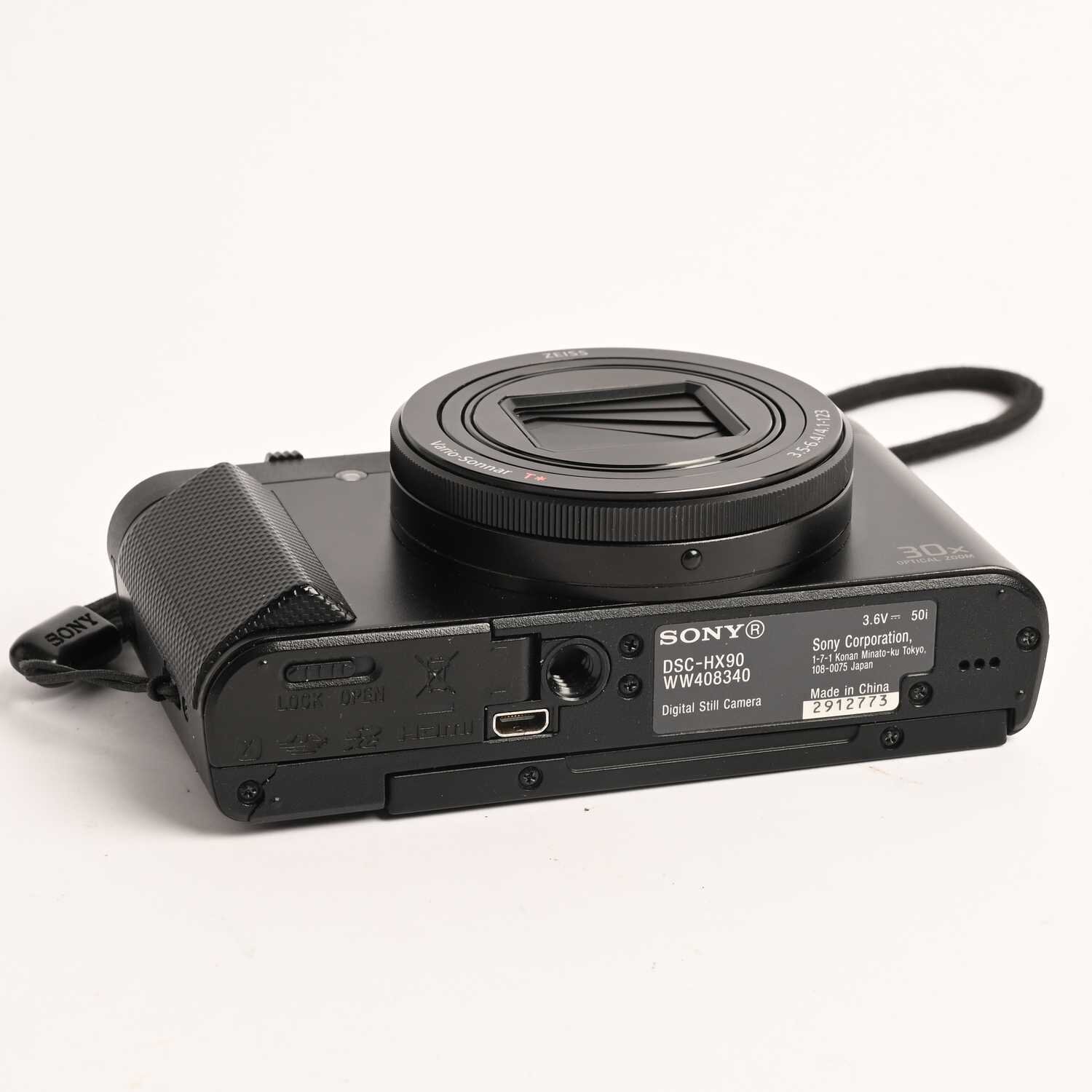 Sony Cyber-shot DSC-HX90 Schwarz 18.2MP Kompaktkamera 30x Zoom Wi-Fi