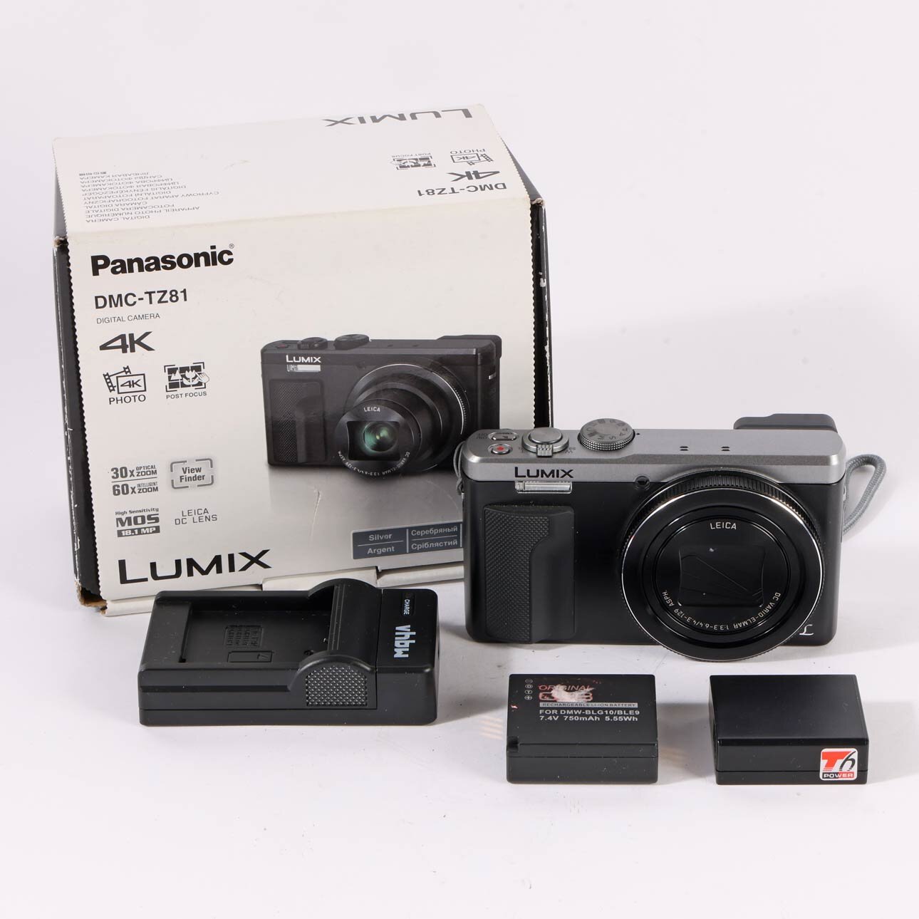 Panasonic LUMIX DMC-TZ81 Digitalkamera Digital Schwarz WiFi