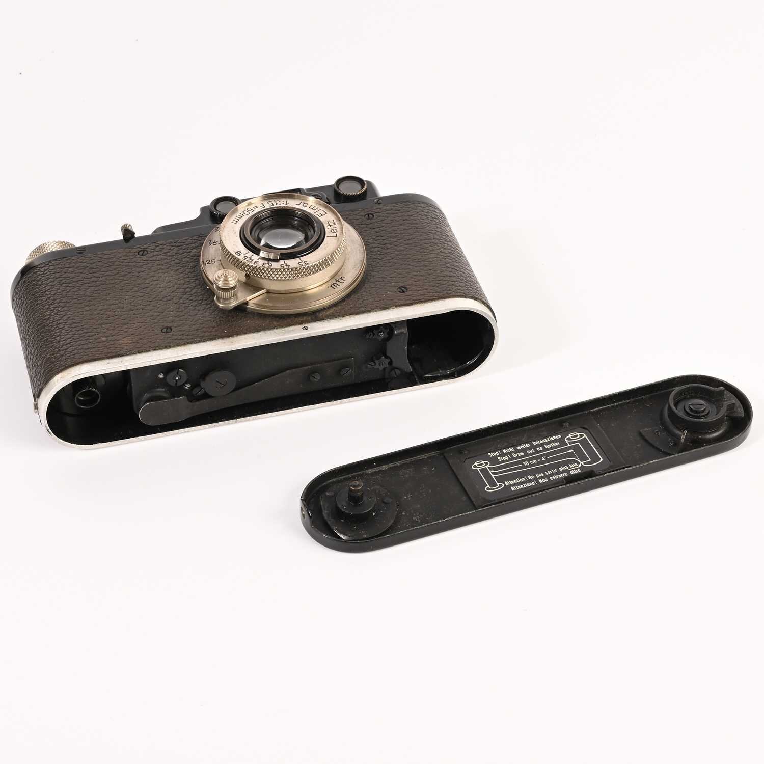 Leitz Leica Standart schwarz Lack Nr.104129 Baujahr 1933 Nickel-Elmar 3,5/5 cm