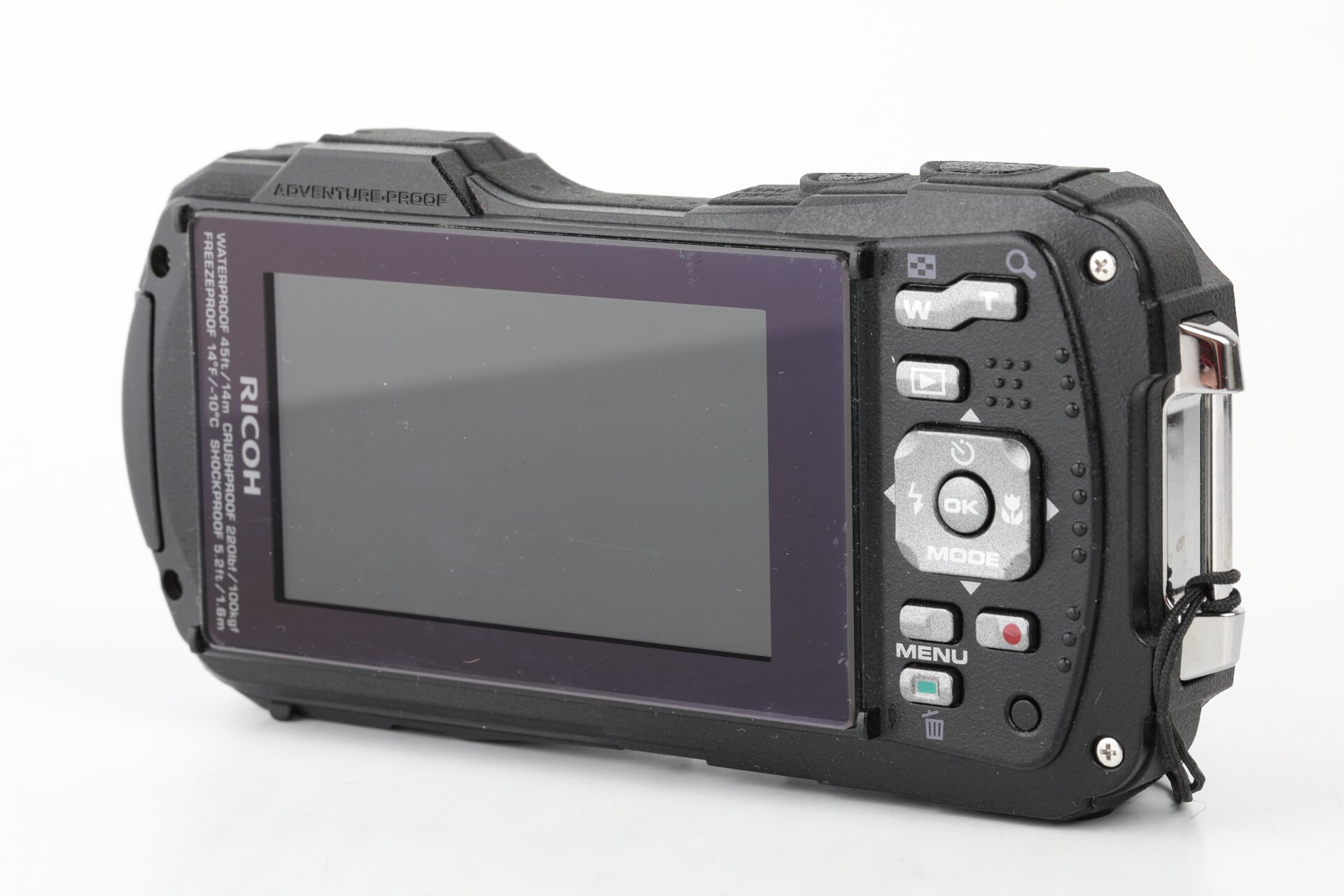 Ricoh WG-80 orange ca. 500 Verschlußauslösungen