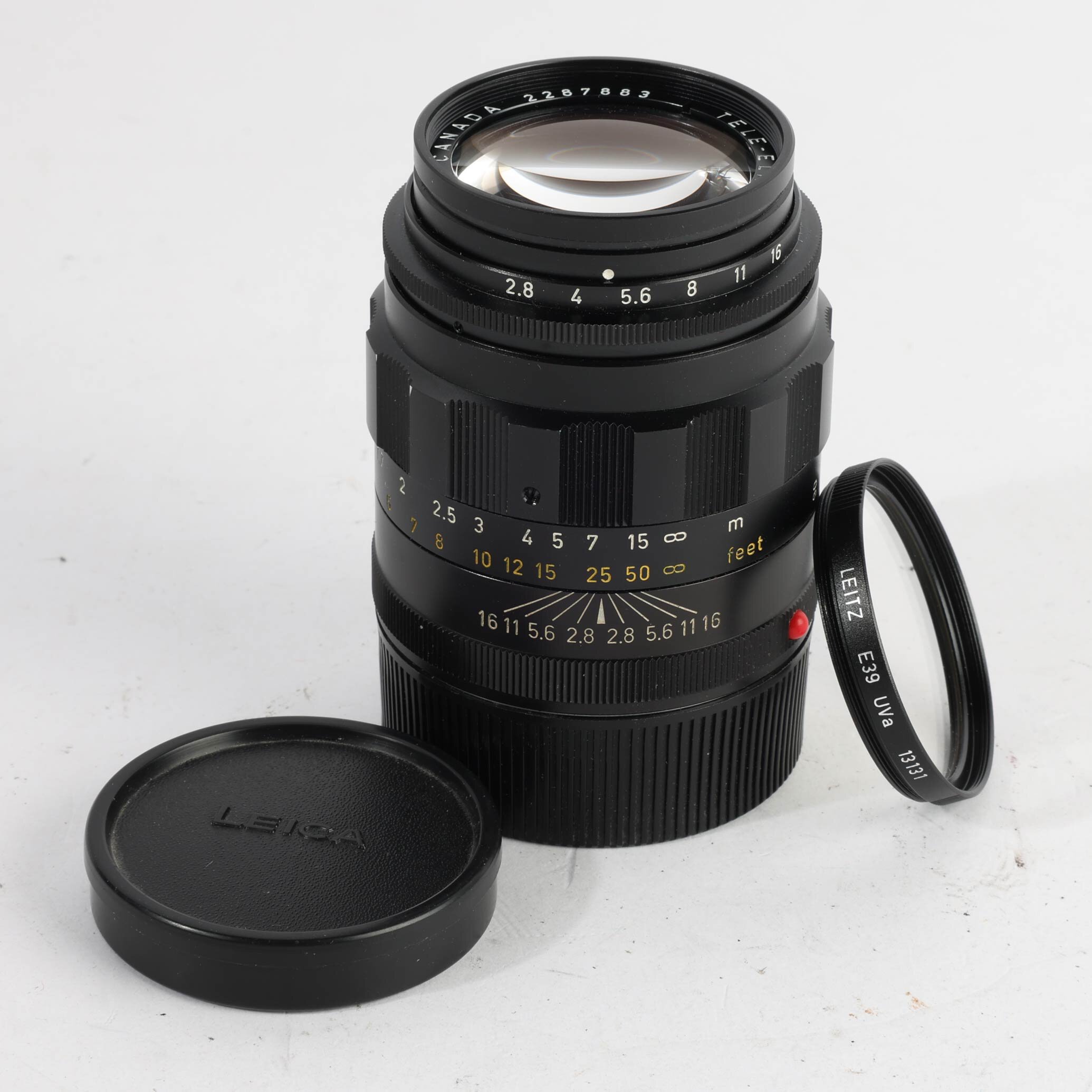 Leitz Leica Tele Elmarit-M 2.8/90mm black 1st fat Version Leica 11800