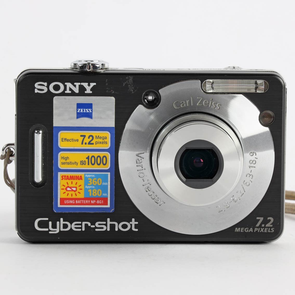 Sony Cyber-shot DSC-W70 7.2MP kompakte Digitalkamera silber Zeiss Optik Vario Tessar