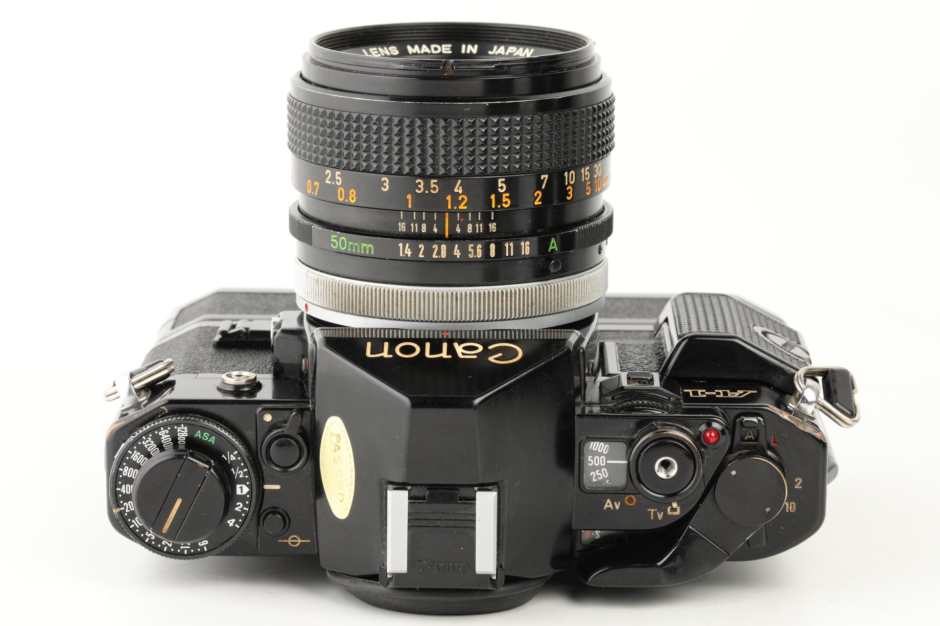 Canon A-1 + FD 50mm 1,4 S.S.C. + Power Winder A