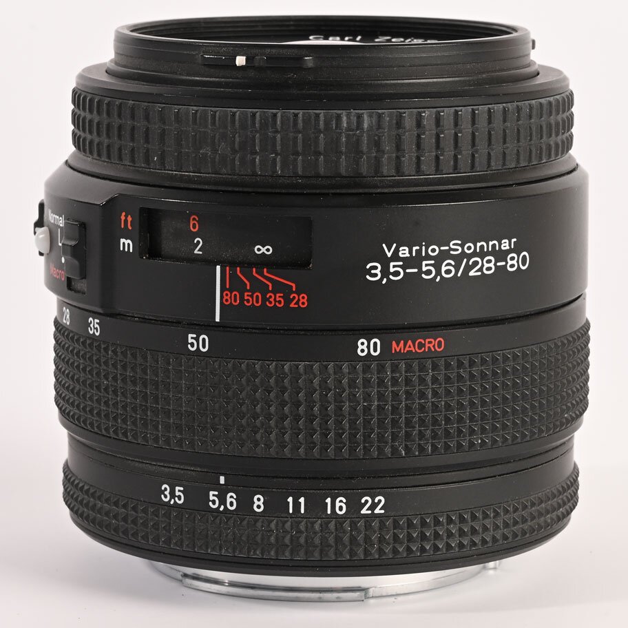 CONTAX NX AF MF CARL ZEISS Vario -Sonnar T* 28-80mm f/3.5-5.6 Analog 35mm