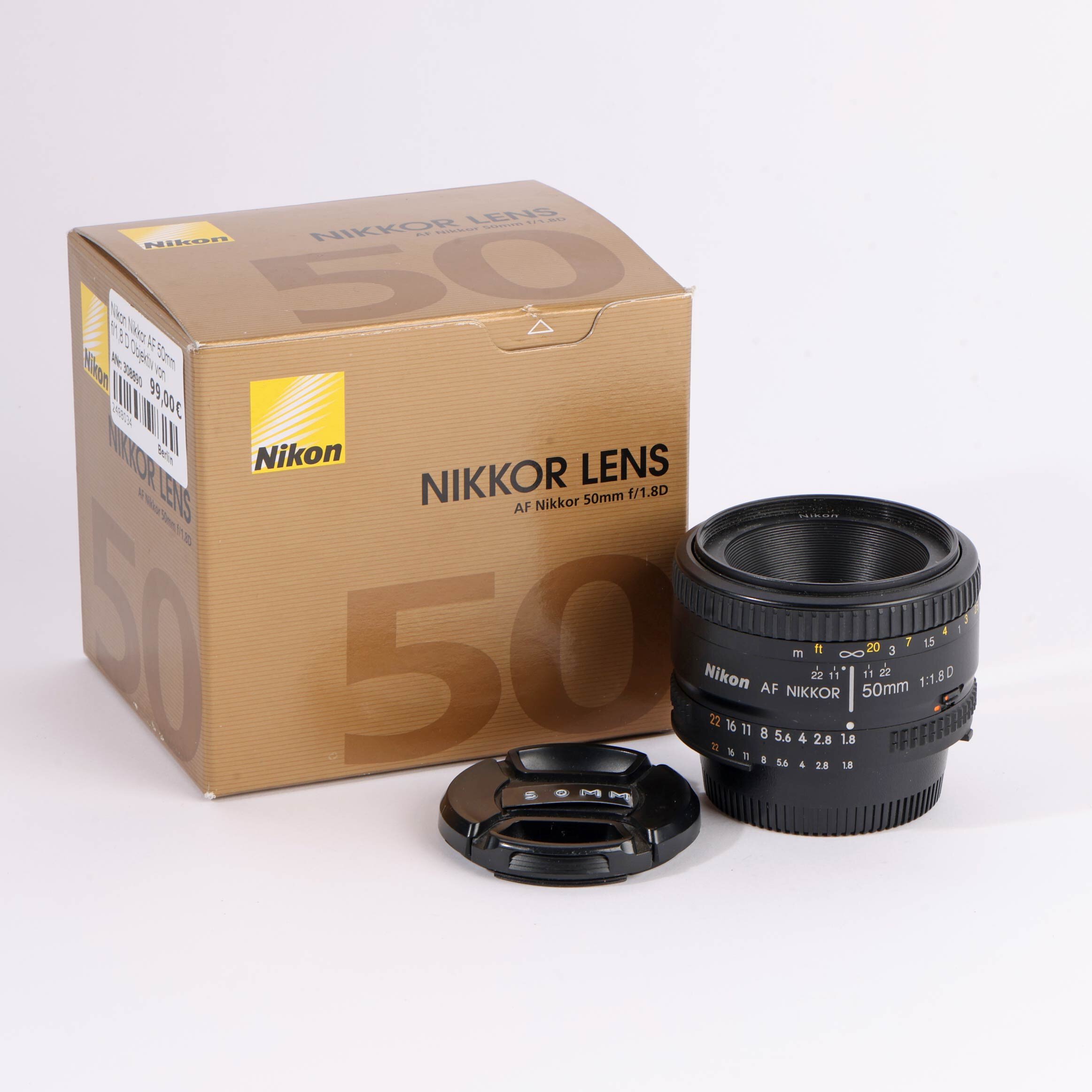 Nikon Nikkor AF 50mm f/1,8 D Objektiv von Nikon