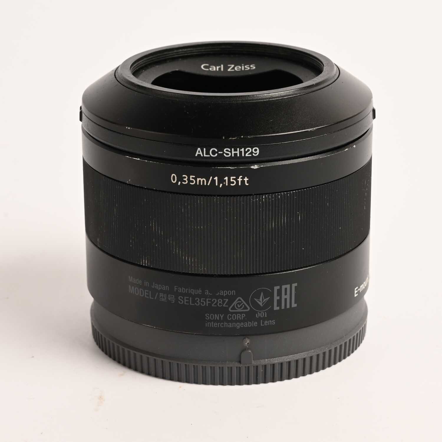 SONY Carl Zeiss Sonnar FE 2.8 / 35 mm ZA T* für SONY E-Mount Vollformat