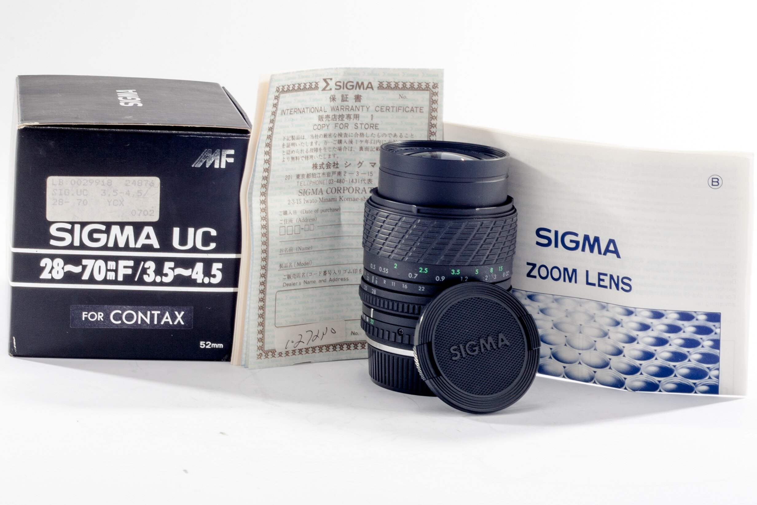 Sigma f. Contax MF 3,5-4,5/28-70mm