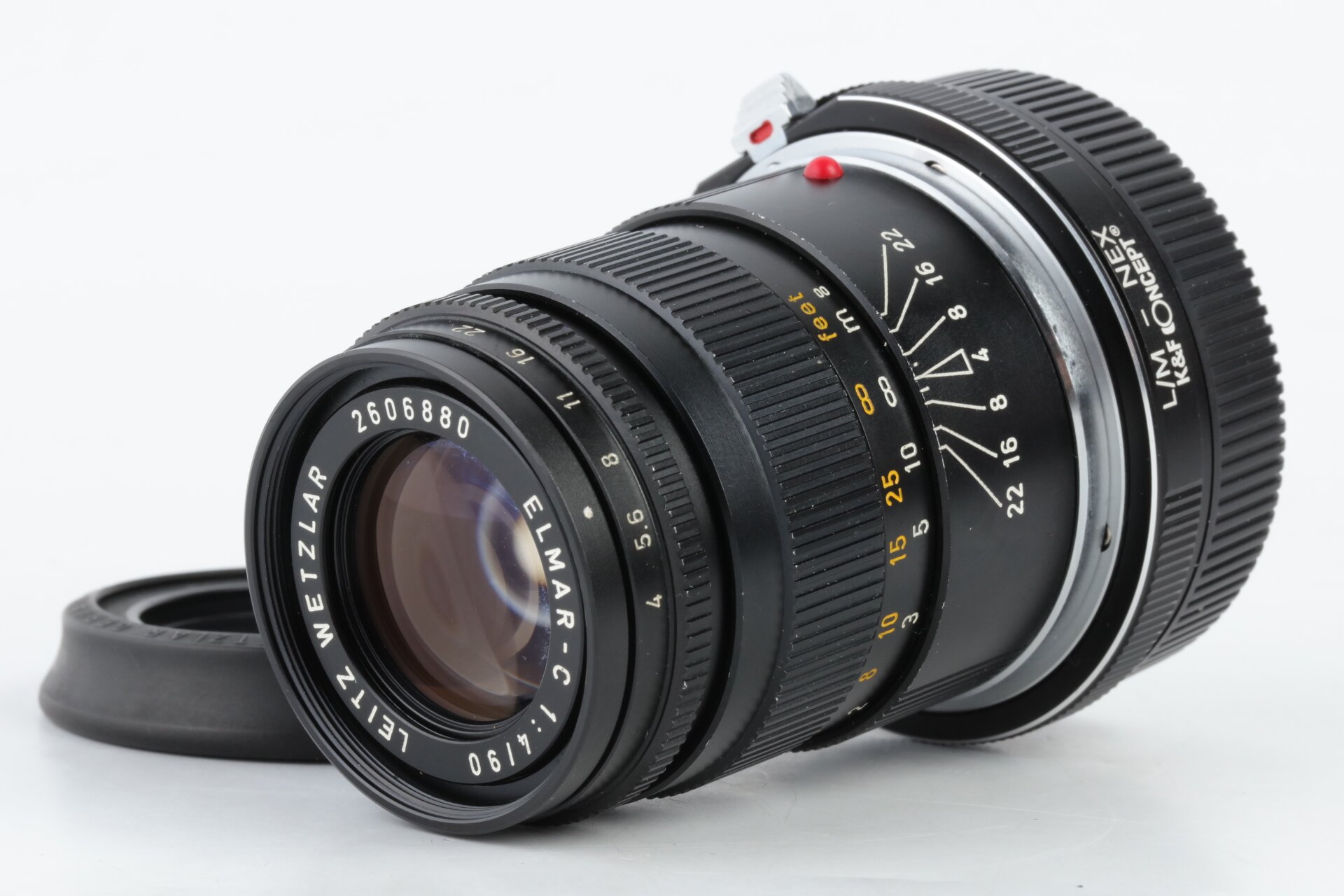 Leica Elmar-C 4/90mm +K&F Concept Leica M/Sony E-mount Nex Adapter