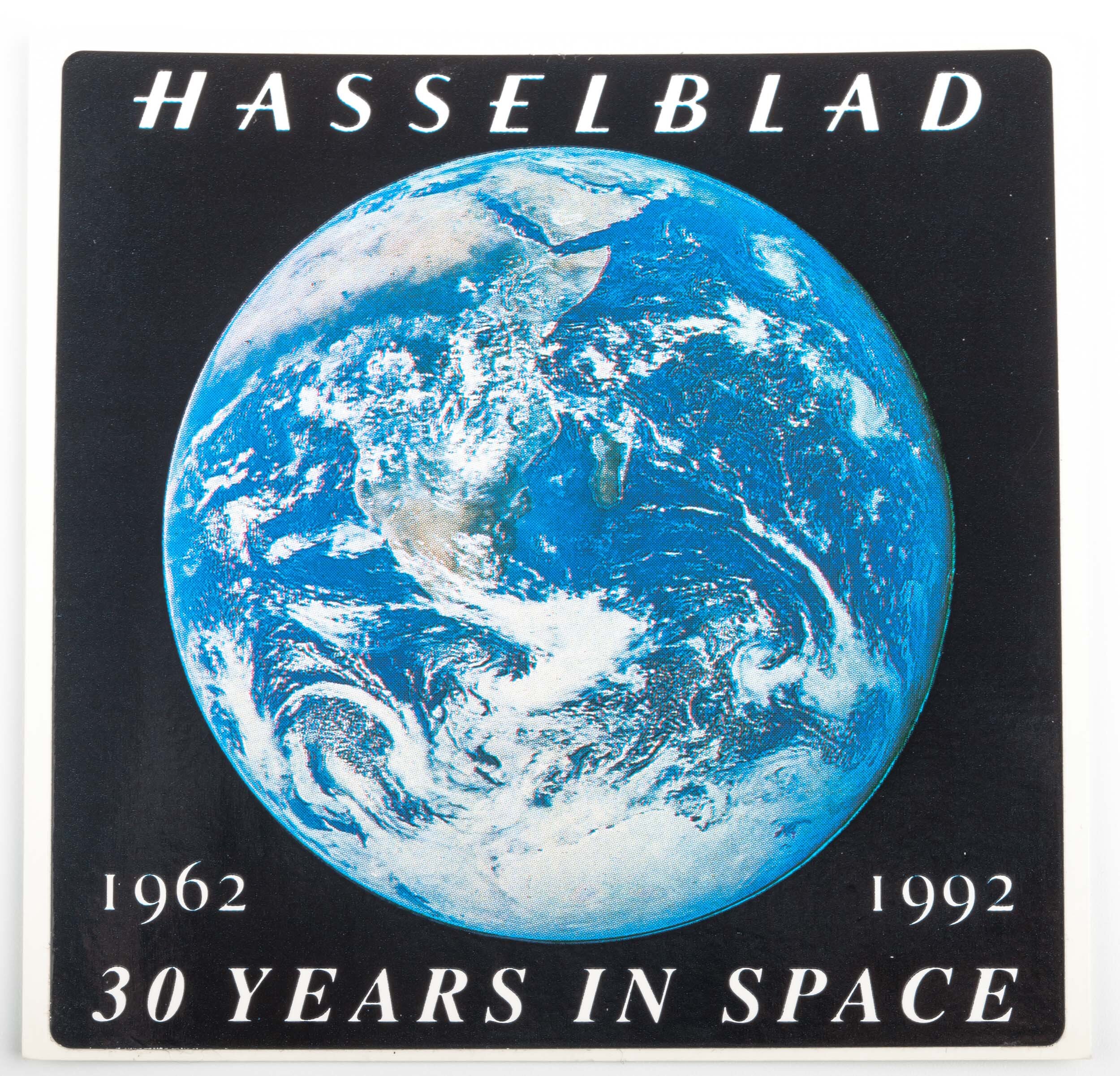 Hasselblad Sticker "30 Years in space 1962-1992"