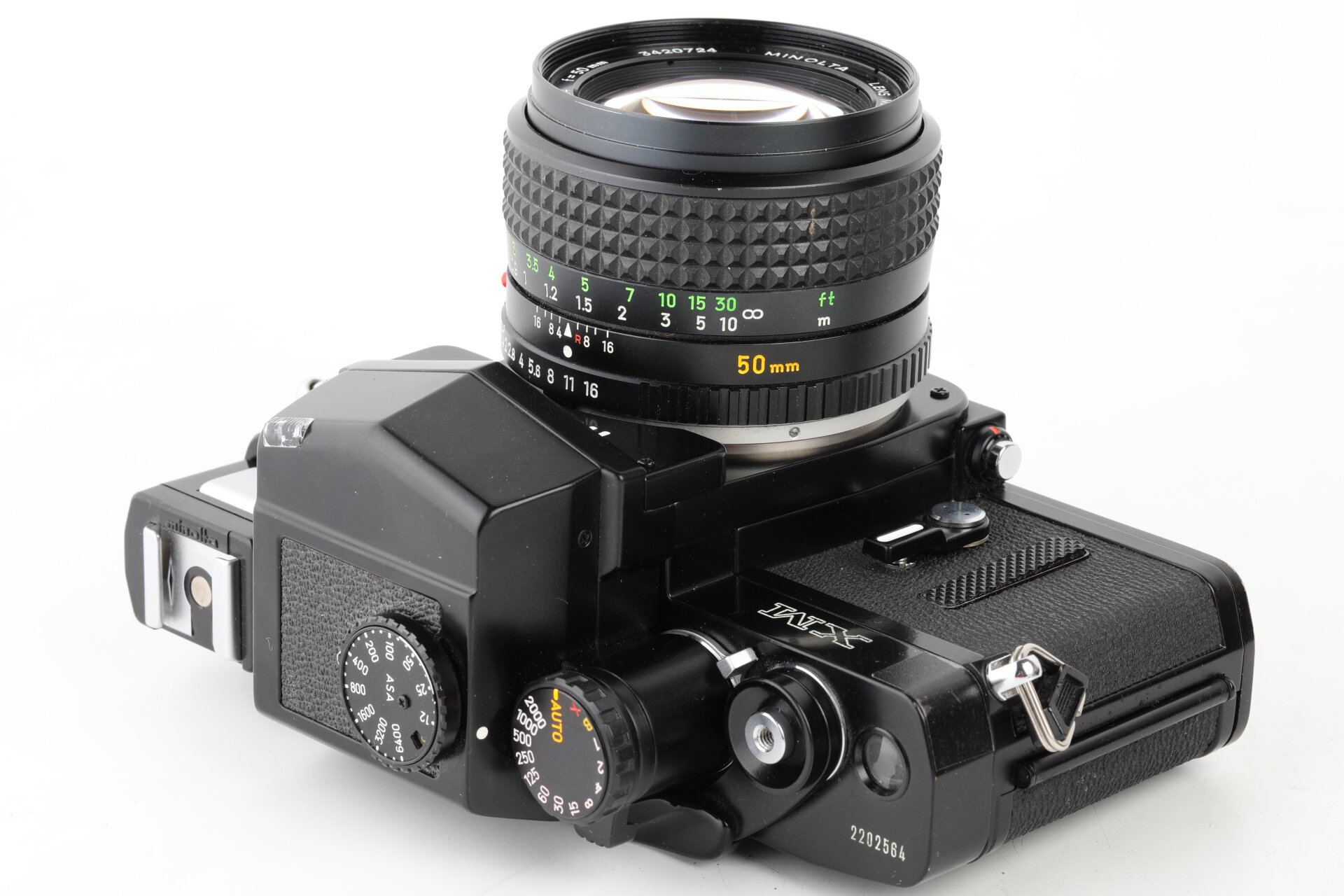 Minolta XM + MC Rokkor-PG 1,4/50mm + AE Prismensucher + Lichtschachtsucher + Winkelsucher