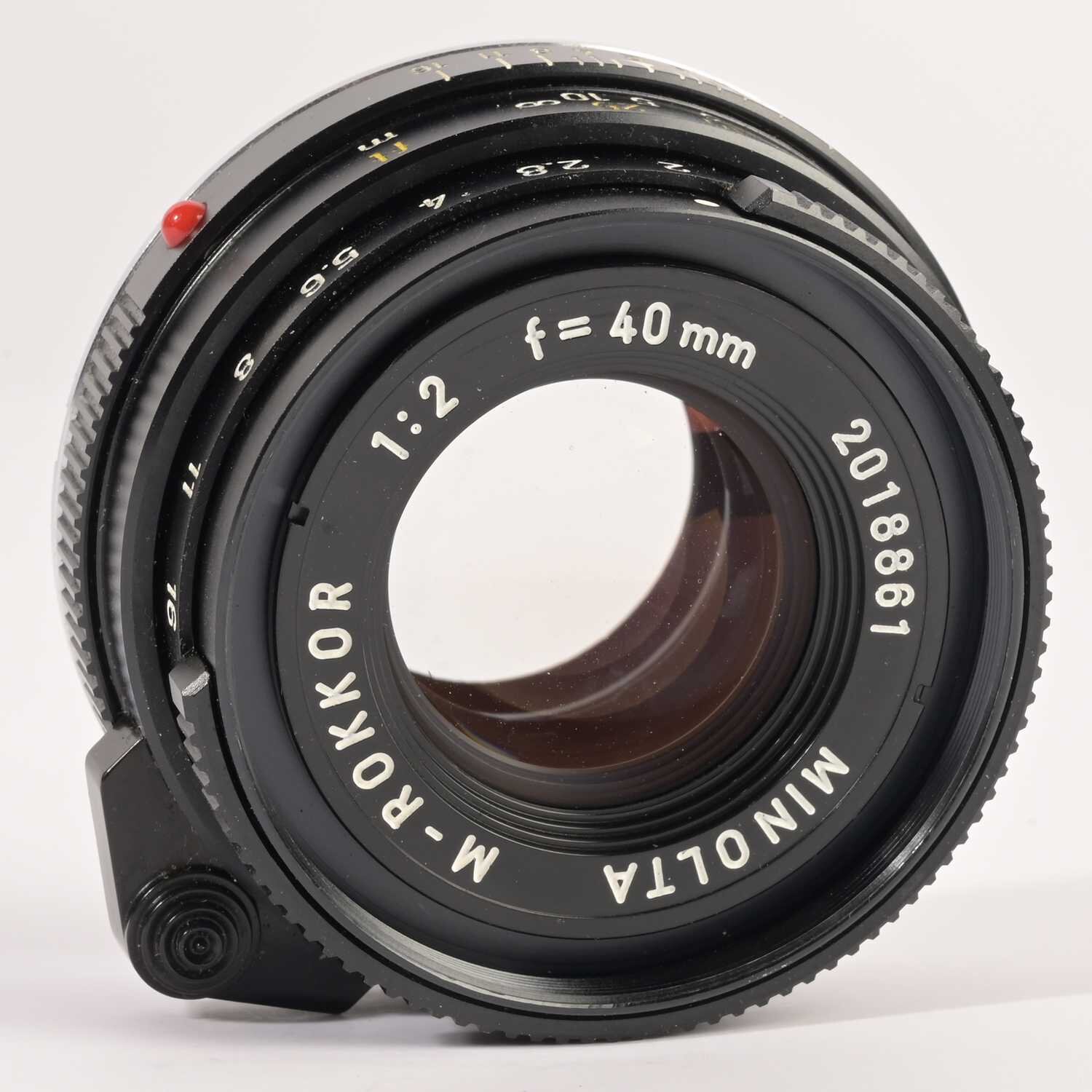 Minolta M-Rokkor 40mm f/2 für Leica M-Bajonett