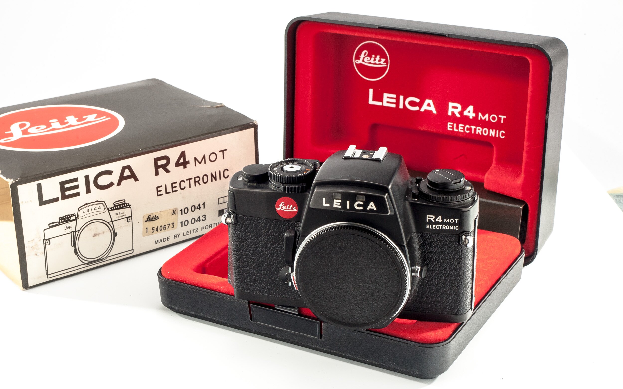 Leica R4 Mot Electronic Gehäuse schwarz 10043