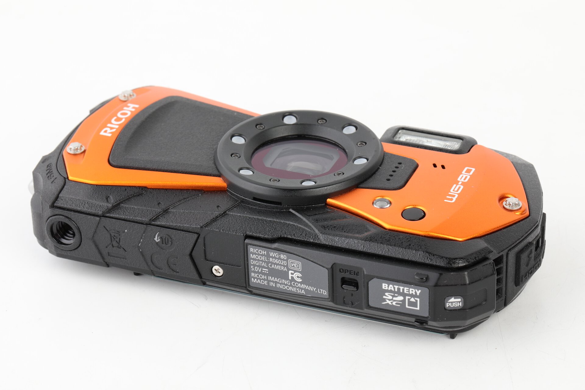 Ricoh WG-80 orange ca. 500 Verschlußauslösungen