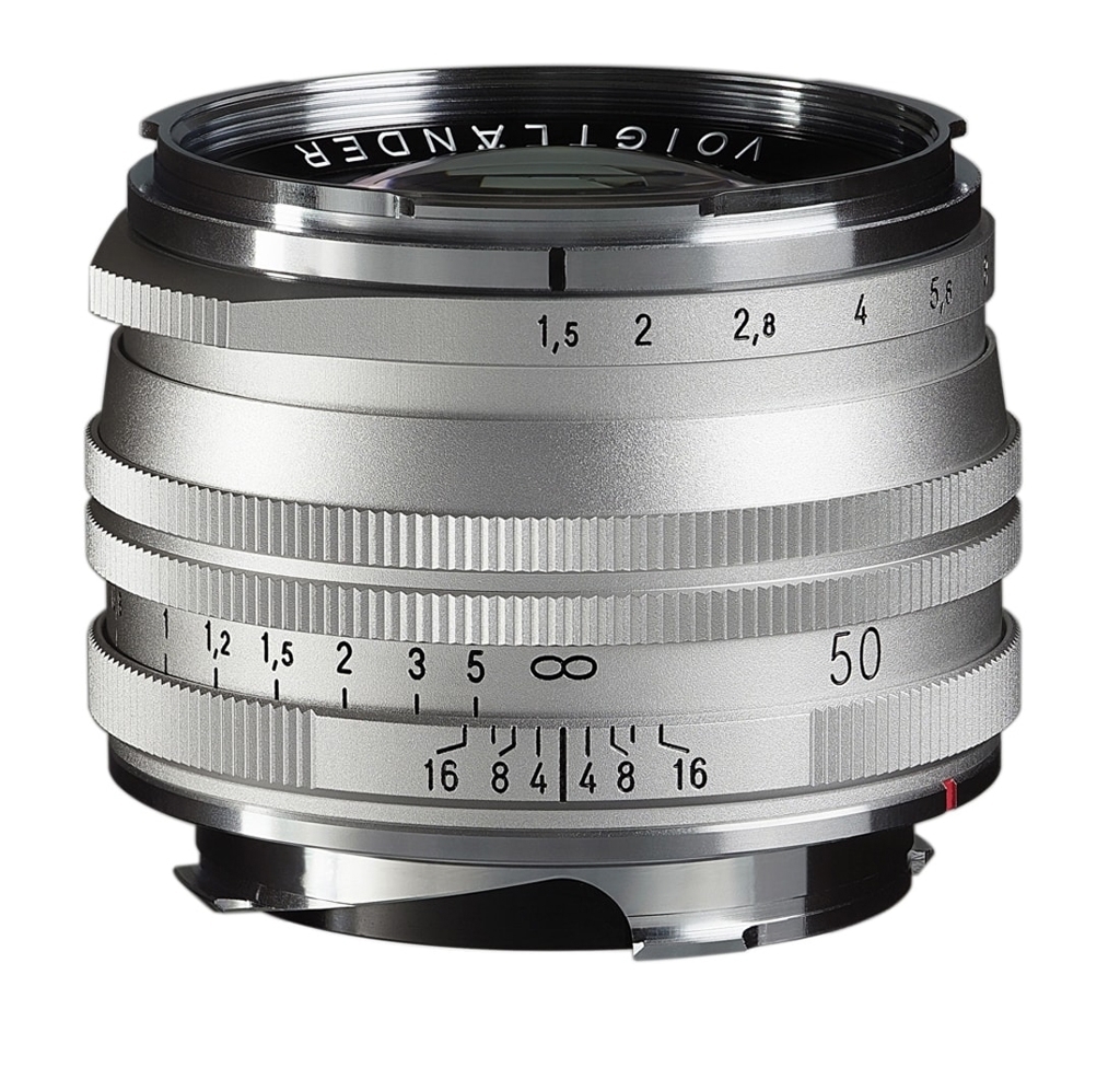 Voigtländer VM 50mm 1:1,5 Nokton S.C. asphärisch Leica M silber
