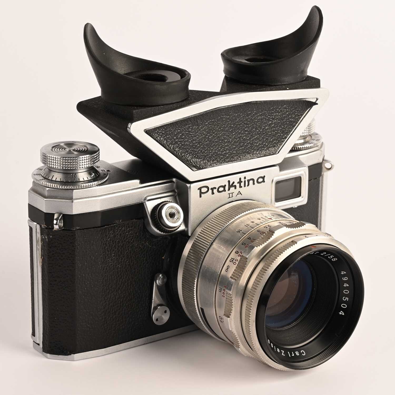 Praktina IIA Biotar 2/58 stereo Prismensucher rare