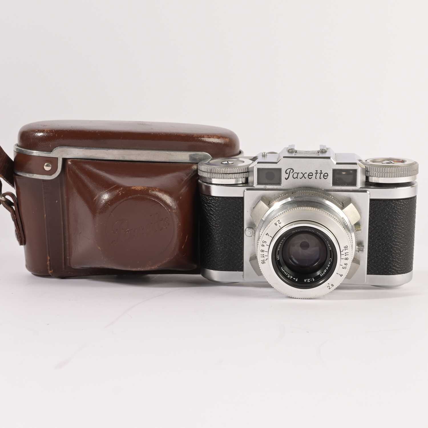 Braun Paxette IIM  Steinheil München Cassarit  1:2.8 45mm  Prontor SVS 35mm notttested