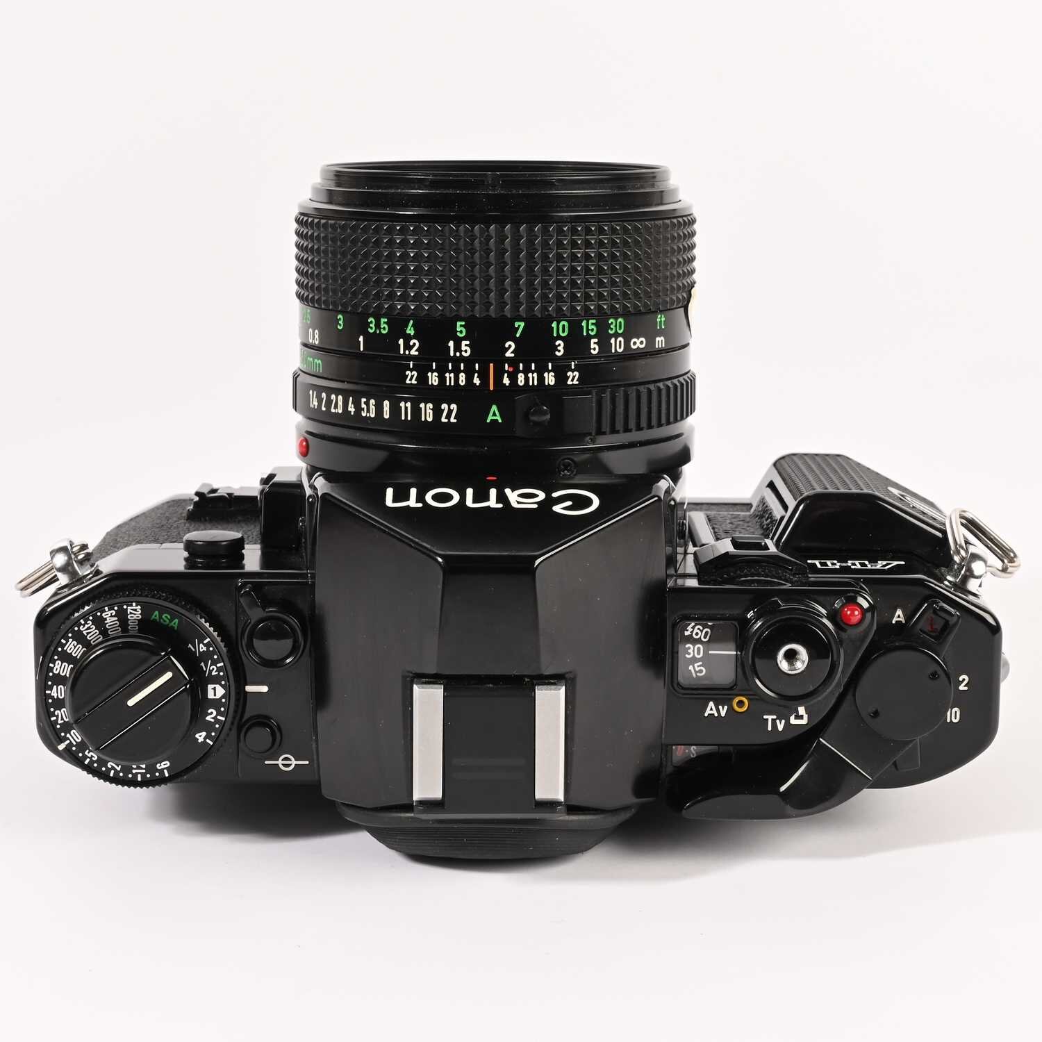 Canon A-1 Canon FD 50/1,4 SLR 35mm Film Analogkamera schwarz