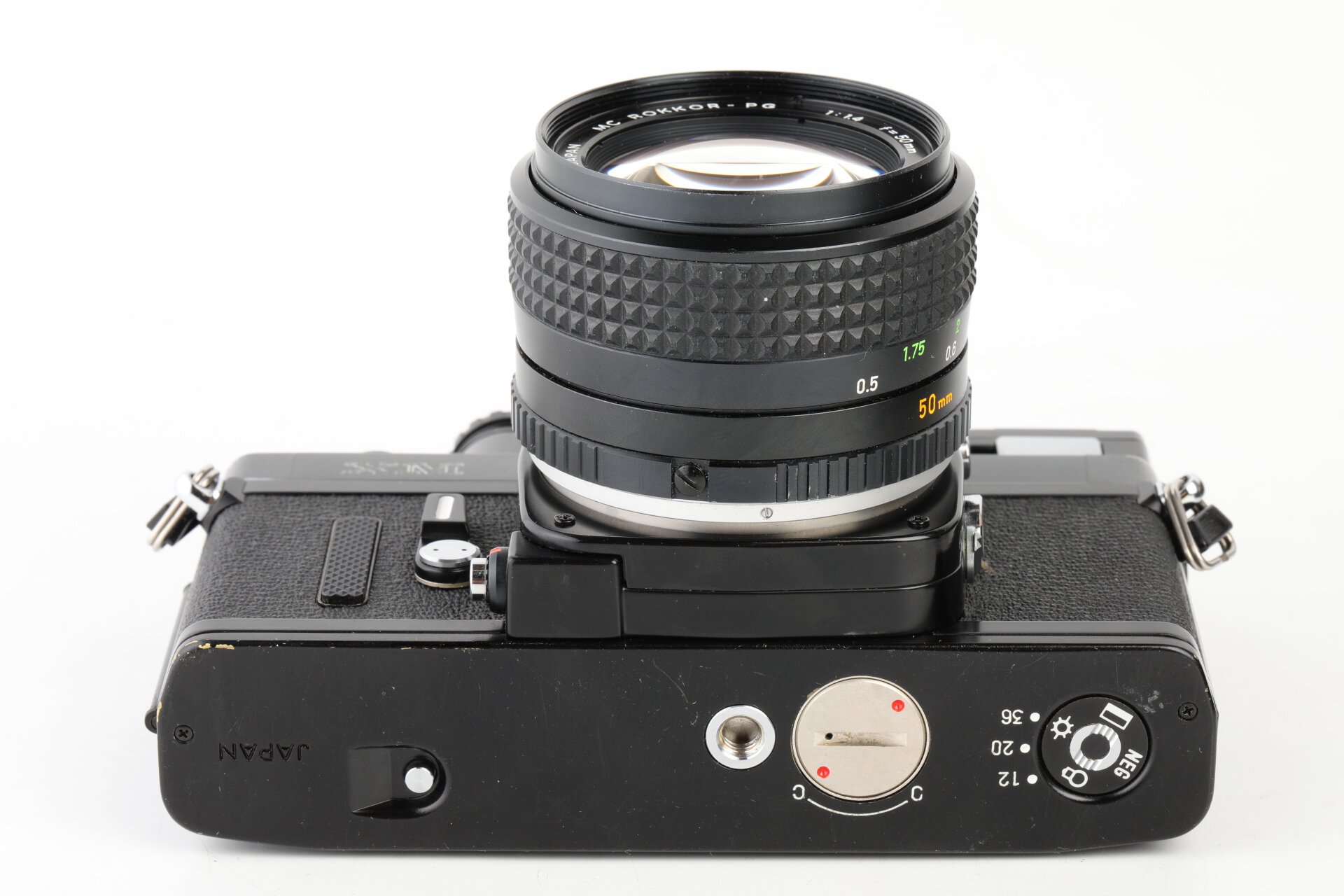 Minolta XM + MC Rokkor-PG 1,4/50mm + AE Prismensucher + Lichtschachtsucher + Winkelsucher