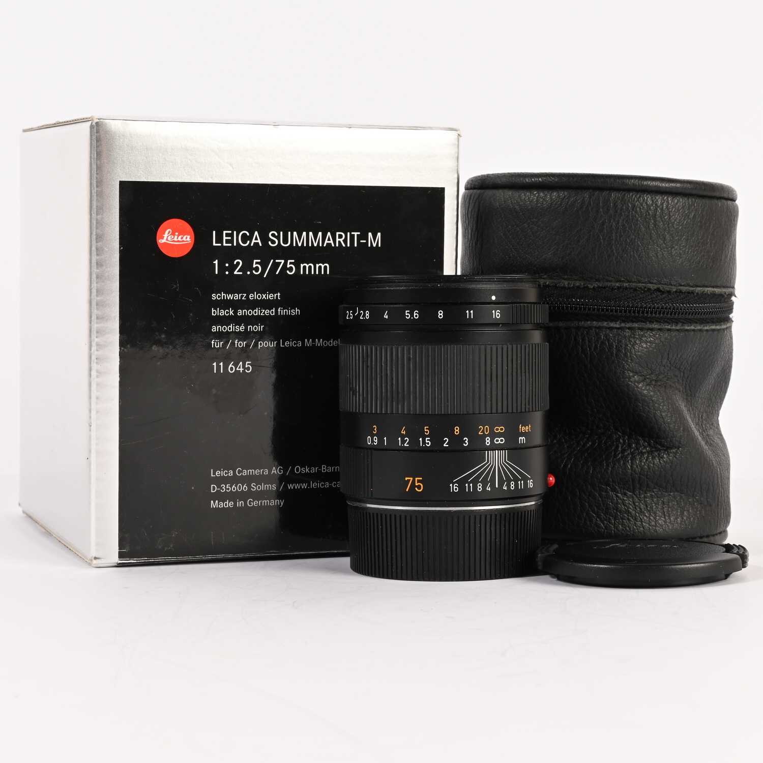 Leica Summarit-M 75 mm F/2.5 E46 schwarz 11645
