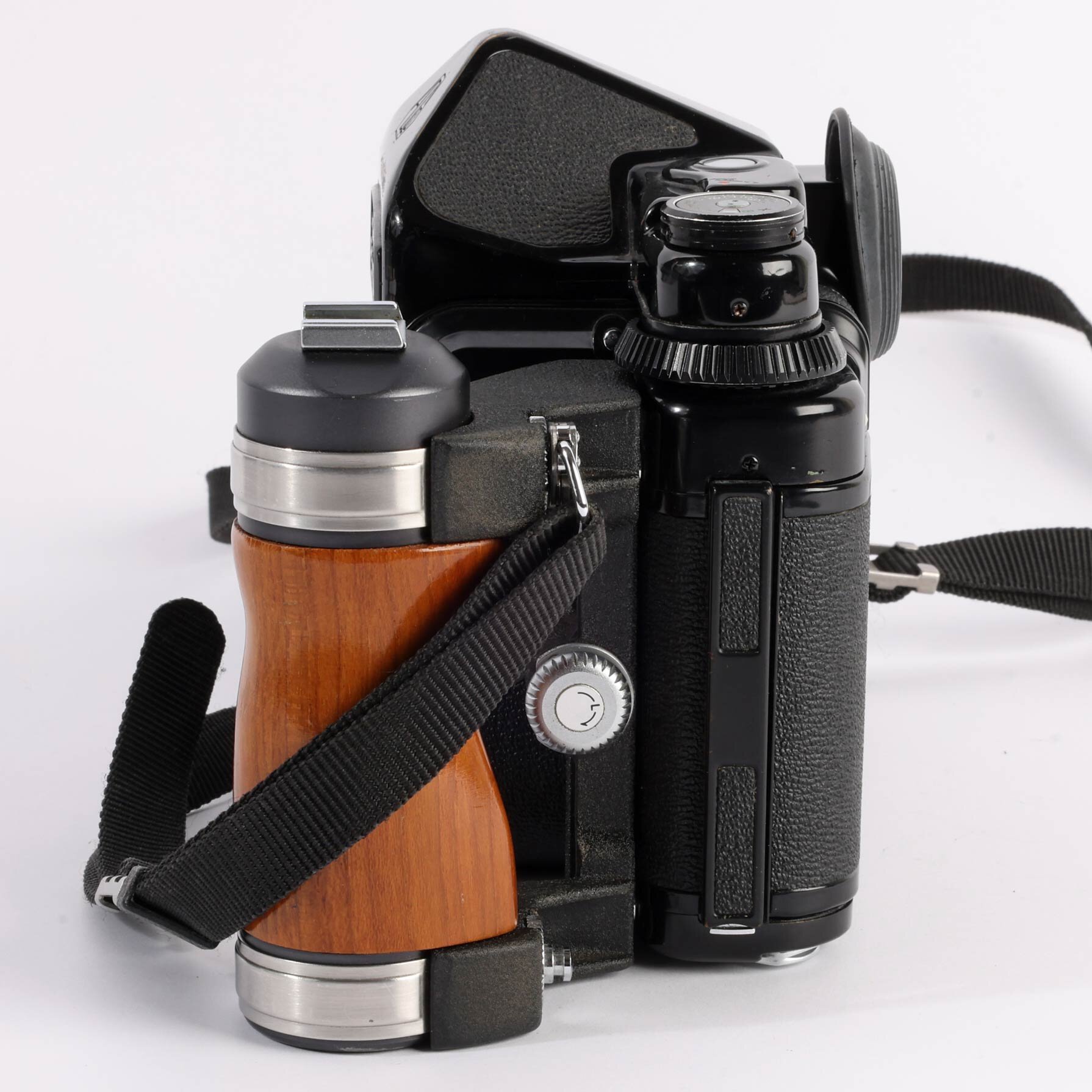 Pentax 6x7 Gehäuse mit TTL Prismensucher + Holzgriff Mittelformatkamera