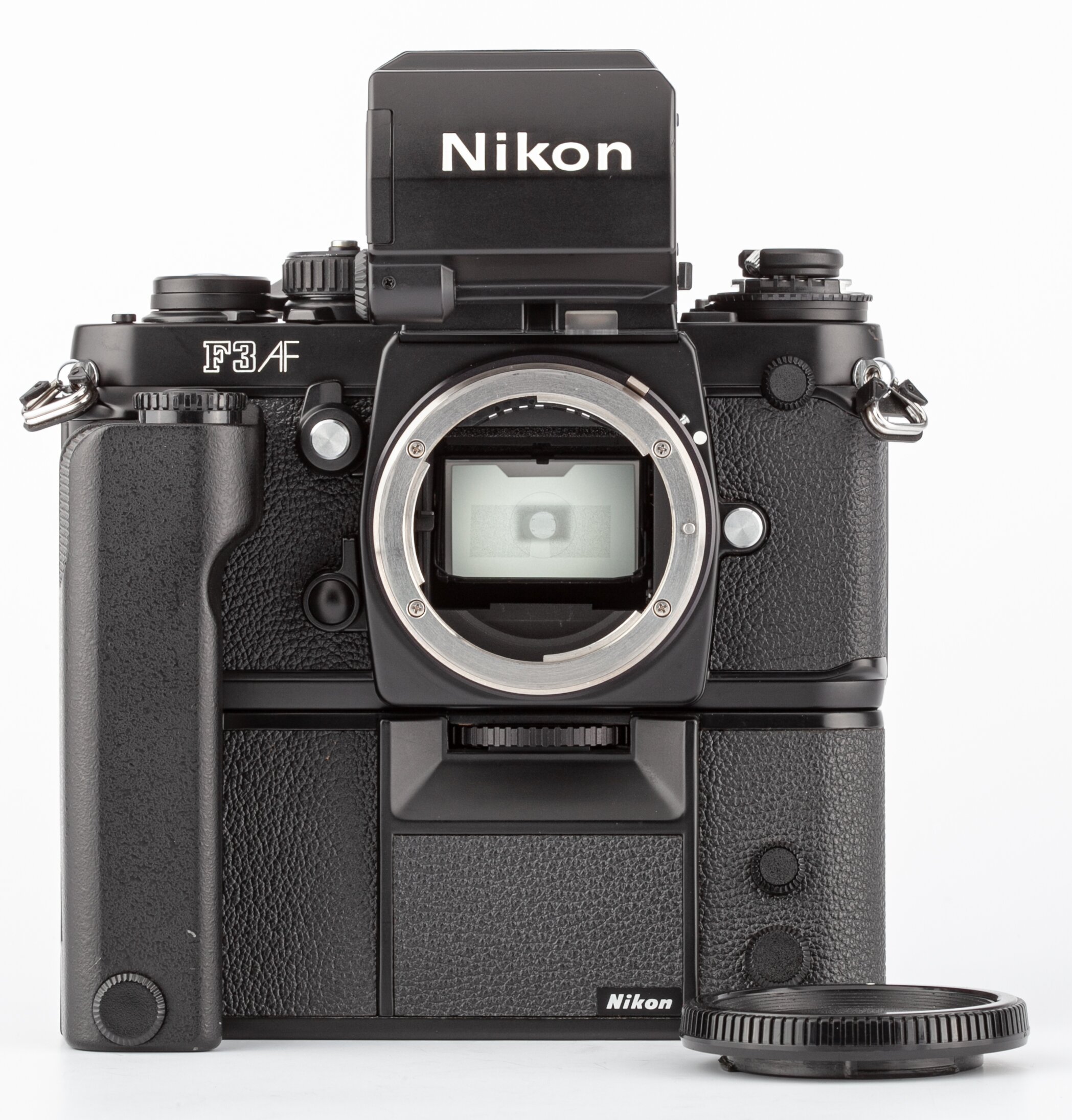 Nikon F3 AF mit AF Finder DX-1 u. Motor MD-4