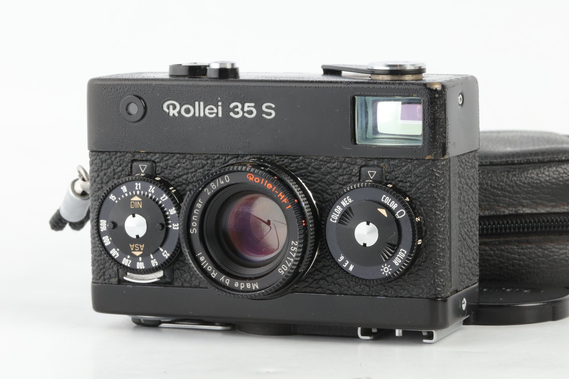 Rollei 35 S schwarz mit Sonnar 2,8/40mm HFT Made in Singapore