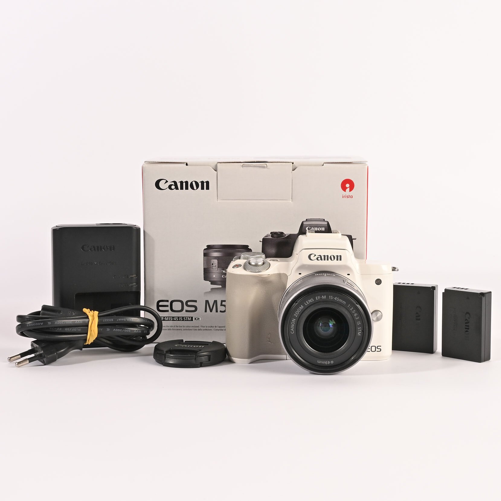 Canon EOS M50+3,5-6,3/15-45mm IS weiss