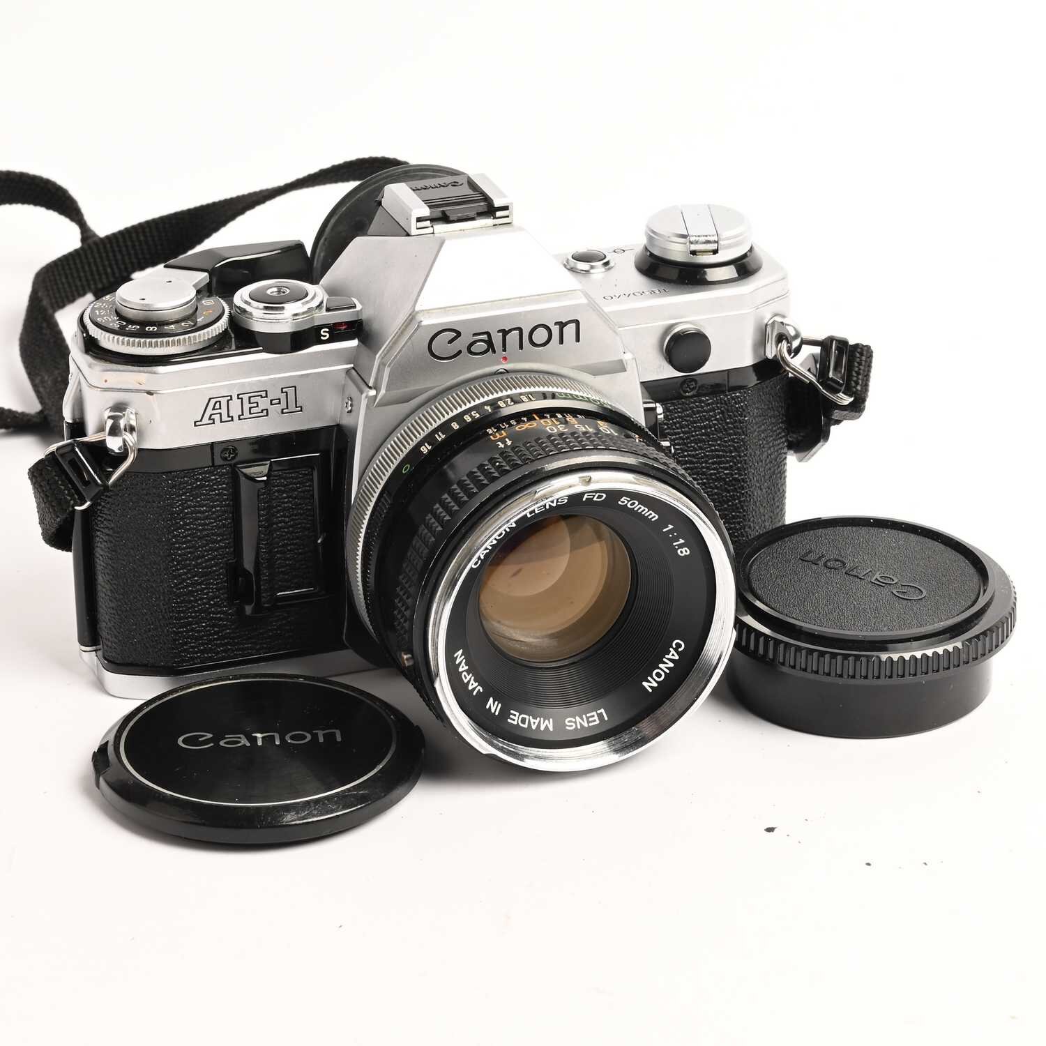Canon AE-1 Canon FD 50/1,8 analog Spiegelreflex