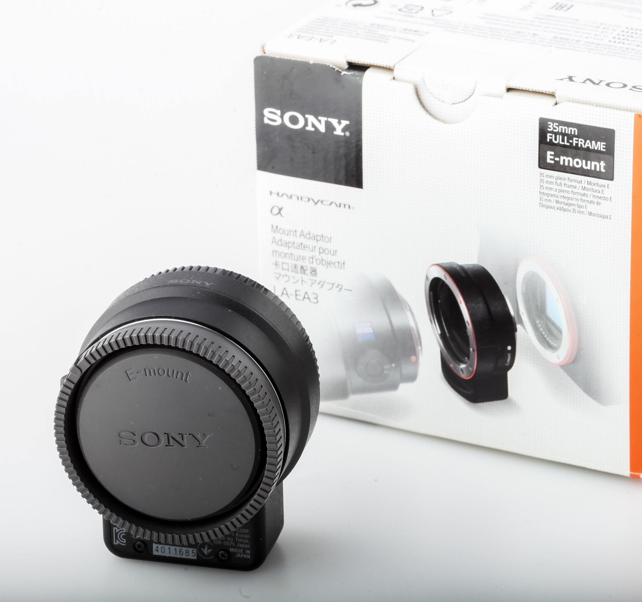 Sony Alpha LA-EA3 Adapter Anfügen A-Mount Linsen zu E-Mount Kamera