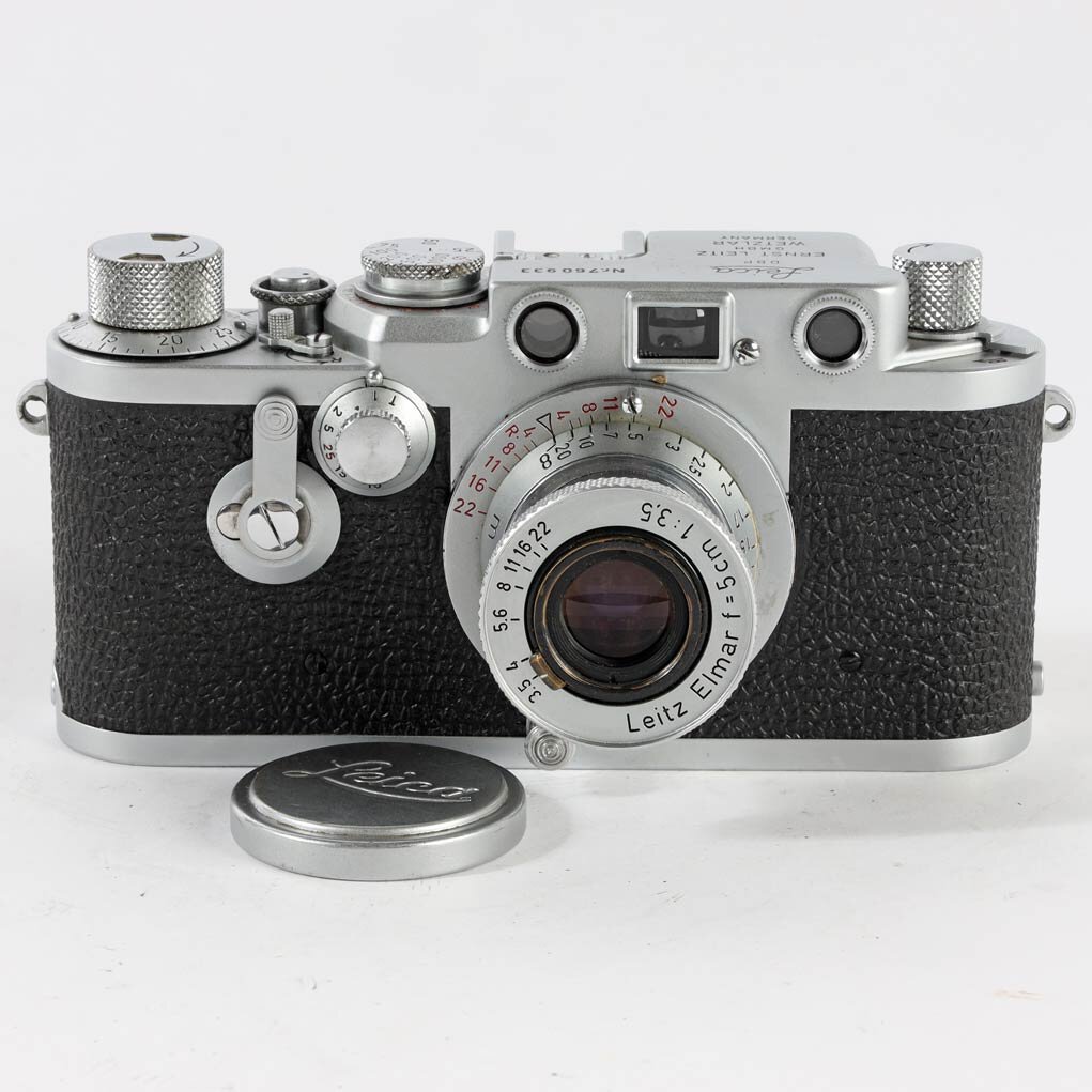 Leica If mit roten Kontaktzahlen Elmar 5 cm/3,5